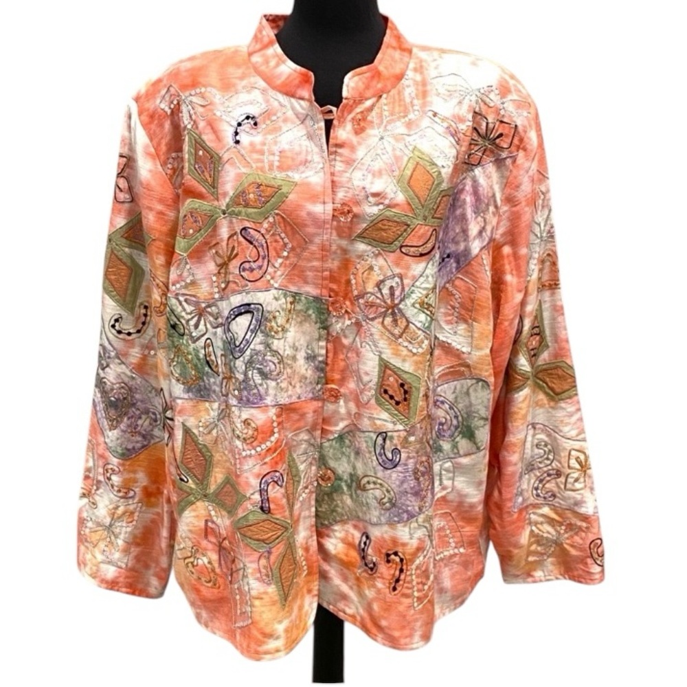 Draper’s & Damon’s Multicolor Jacket Shirt - NWOT - Women’s 3X
